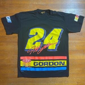 Jeff Gordan 1996 NASCAR Nutmeg‎ Gold Tag AOP #24 T-shirt Large